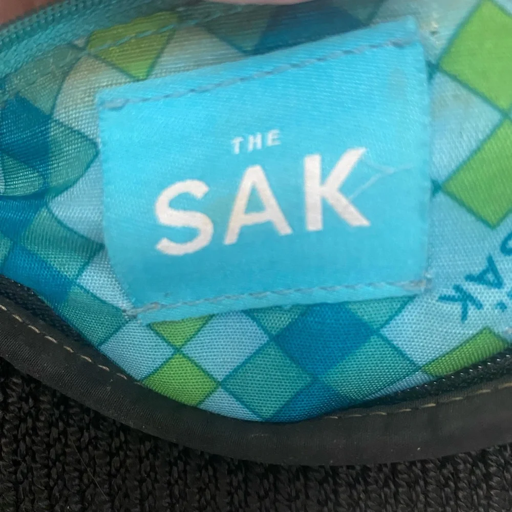 The Sak Black Knit Shoulder Bag